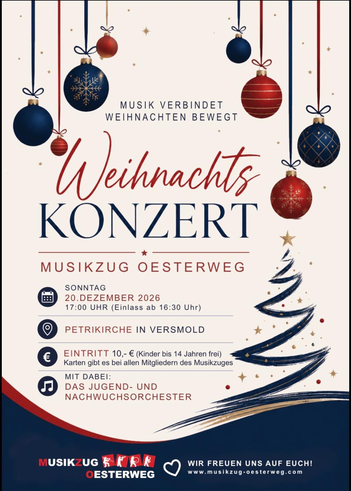WEIHNACHTSKONZERT mit dem Musikzug Oesterweg